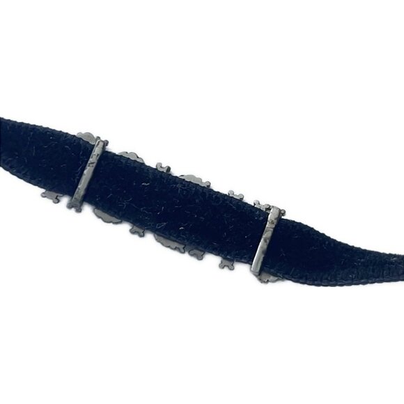 Auth DIOR/ChristianDior J'ADIOR - Black Silver Clear Velour Hardware Rhinestones - Picture 3 of 4